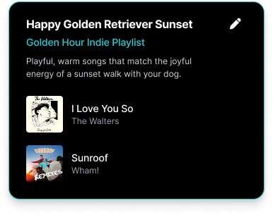 Generated playlist for Pet POV
