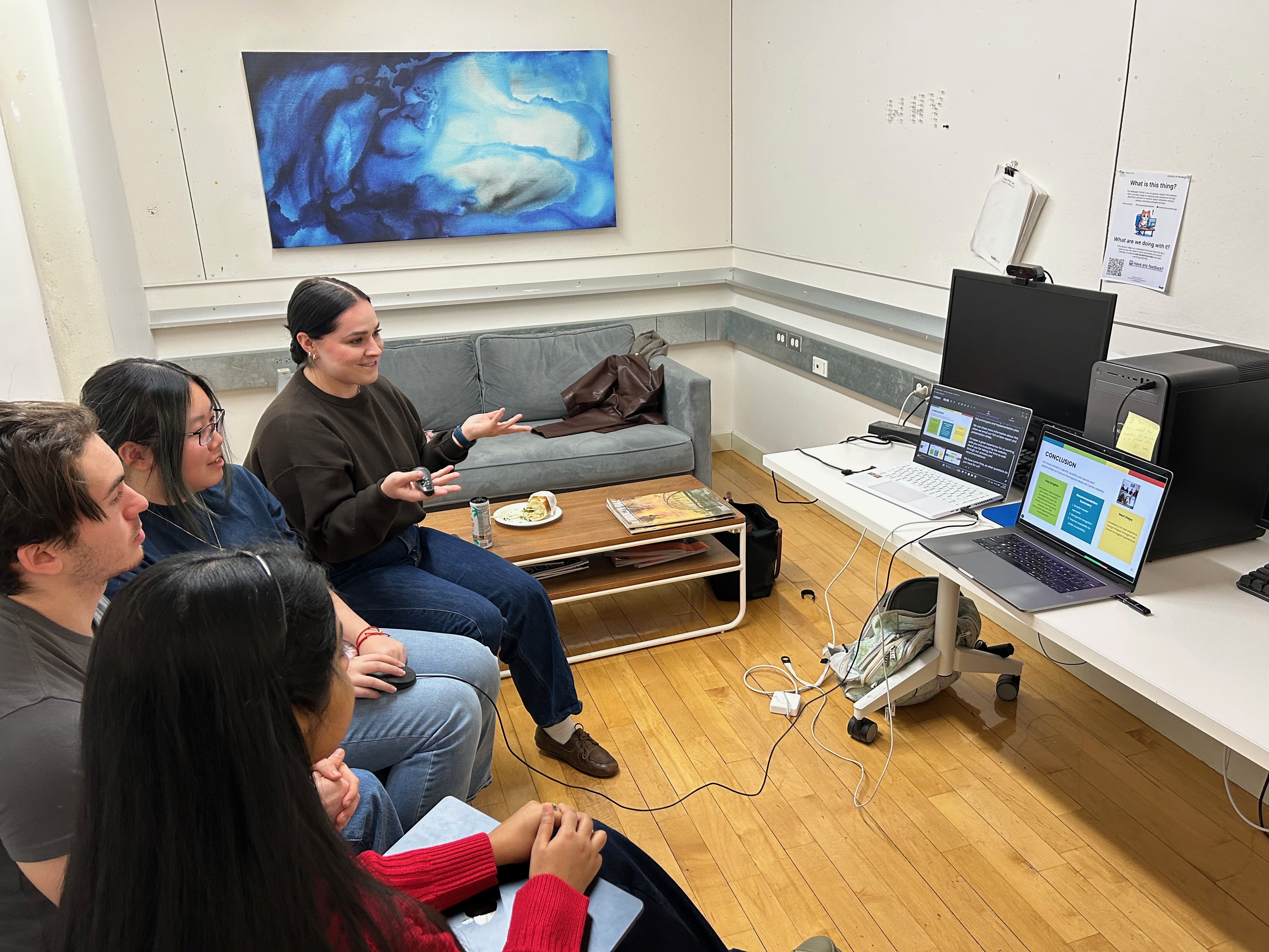 Team presentation at Pratt Institute