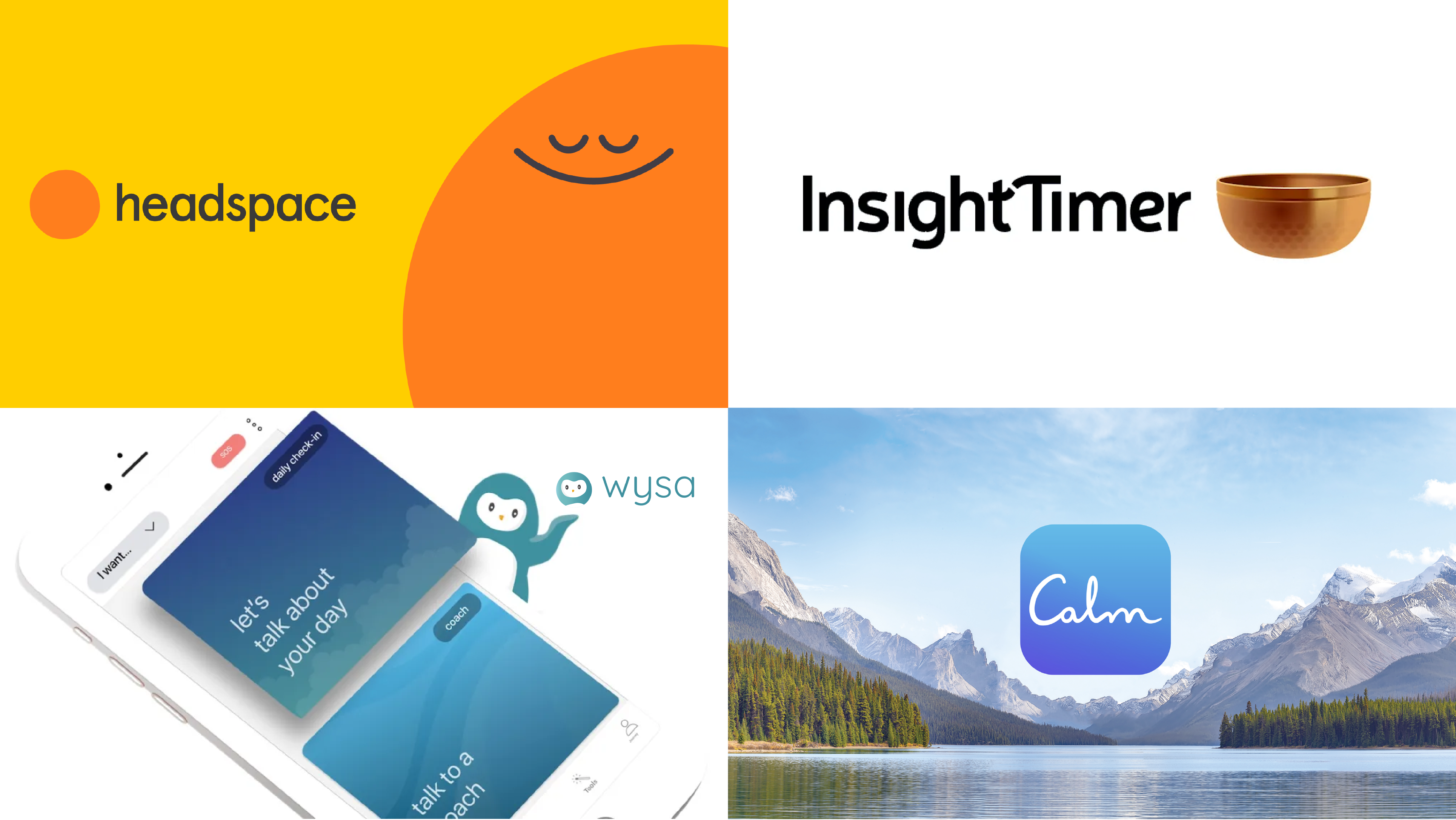 Existing landscape , meditation libraries vs clinical chatbots