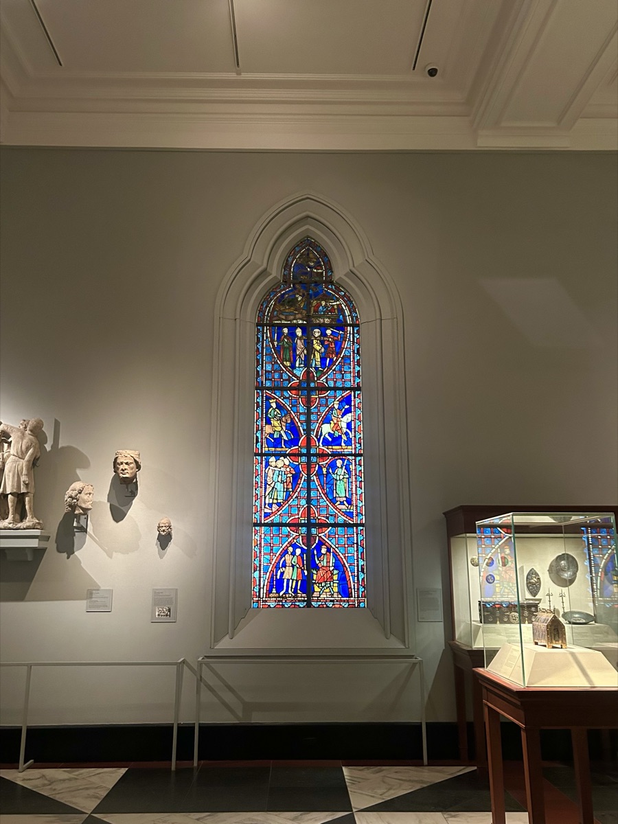 Stained glass window at The Metropolitan Museum of Art