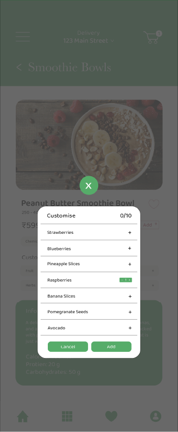 Smoothie Customisation